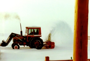 WY. Snow Blowing Drifts